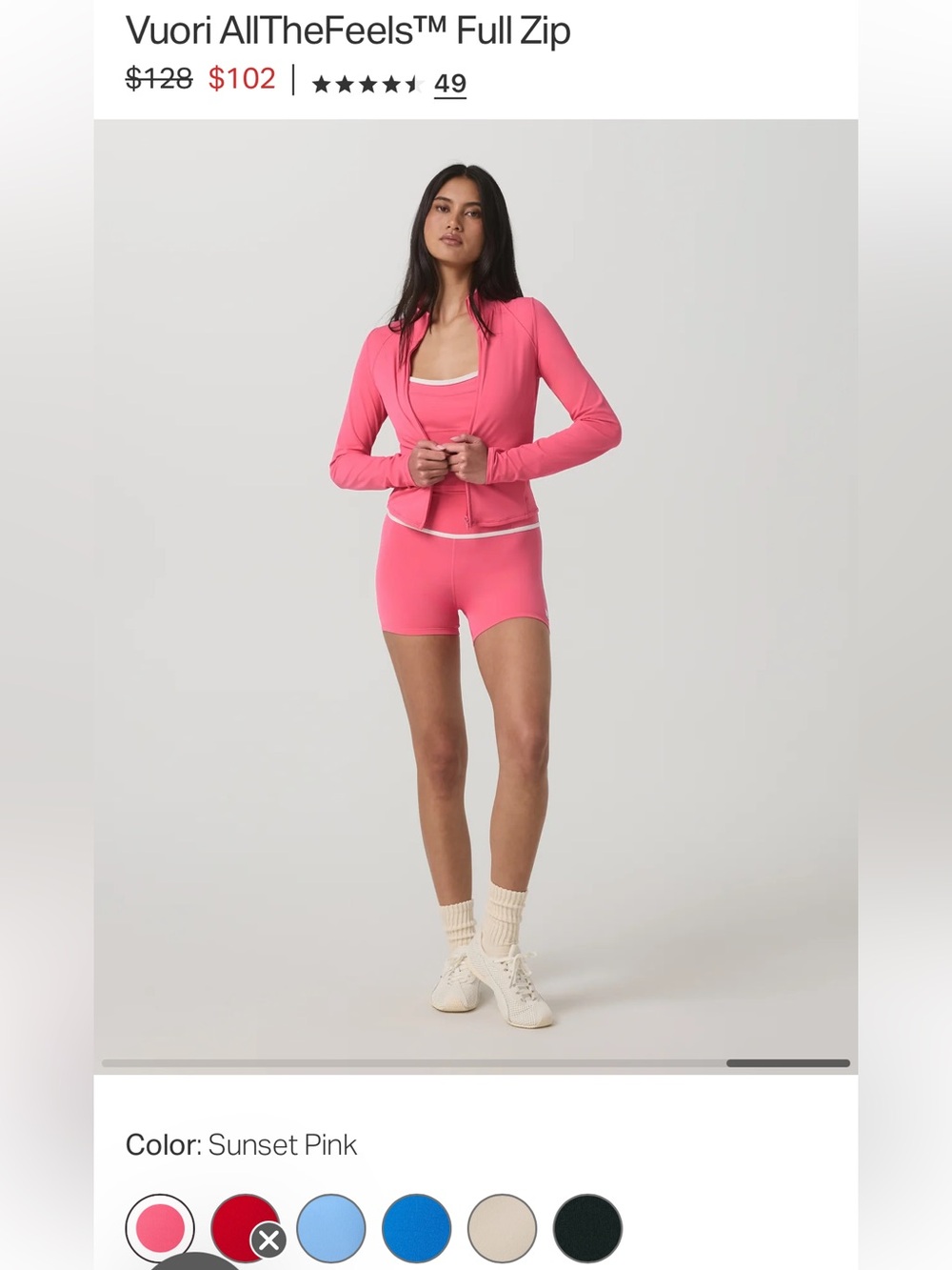 Vuori Women's Full Zip. Size Small - Picture 6 of 6